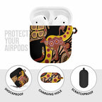 Kangaroo Australia AirPods Case Aussie Aboriginal Dot Art