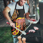 Kangaroo Australia Apron Aussie Aboriginal Dot Art