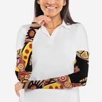 Kangaroo Australia Arm Sleeves Aussie Aboriginal Dot Art