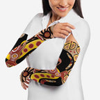 Kangaroo Australia Arm Sleeves Aussie Aboriginal Dot Art