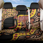 Kangaroo Australia Back Car Seat Cover Aussie Aboriginal Dot Art