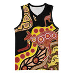 Kangaroo Australia Basketball Jersey Aussie Aboriginal Dot Art