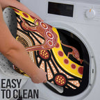 Kangaroo Australia Bathroom Set Aussie Aboriginal Dot Art