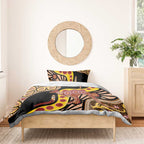 Kangaroo Australia Bedding Set Aussie Aboriginal Dot Art