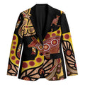 Kangaroo Australia Blazer Aussie Aboriginal Dot Art