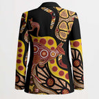 Kangaroo Australia Blazer Aussie Aboriginal Dot Art