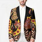 Kangaroo Australia Blazer Aussie Aboriginal Dot Art