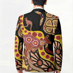 Kangaroo Australia Blazer Aussie Aboriginal Dot Art