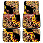 Kangaroo Australia Car Mats Aussie Aboriginal Dot Art