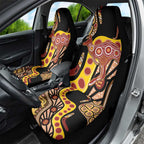 Kangaroo Australia Car Seat Cover Aussie Aboriginal Dot Art