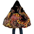 Kangaroo Australia Cloak Aussie Aboriginal Dot Art