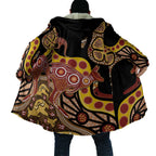 Kangaroo Australia Cloak Aussie Aboriginal Dot Art