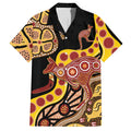 Kangaroo Australia Hawaiian Shirt Aussie Aboriginal Dot Art