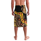 Kangaroo Australia Lavalava Aussie Aboriginal Dot Art