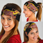 Kangaroo Australia Neck Gaiter Aussie Aboriginal Dot Art