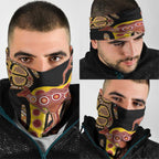 Kangaroo Australia Neck Gaiter Aussie Aboriginal Dot Art