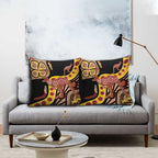 Kangaroo Australia Pillow Cover Aussie Aboriginal Dot Art