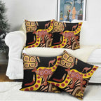 Kangaroo Australia Pillow Cover Aussie Aboriginal Dot Art