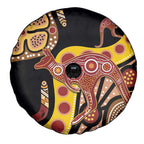 Kangaroo Australia Spare Tire Cover Aussie Aboriginal Dot Art