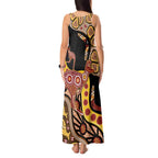 Kangaroo Australia Tank Maxi Dress Aussie Aboriginal Dot Art
