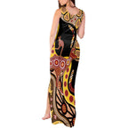 Kangaroo Australia Tank Maxi Dress Aussie Aboriginal Dot Art