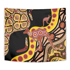 Kangaroo Australia Tapestry Aussie Aboriginal Dot Art
