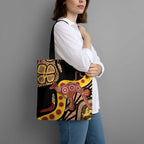 Kangaroo Australia Tote Bag Aussie Aboriginal Dot Art