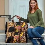 Kangaroo Australia Travel Bag Aussie Aboriginal Dot Art