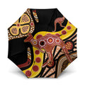 Kangaroo Australia Umbrella Aussie Aboriginal Dot Art
