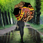 Kangaroo Australia Umbrella Aussie Aboriginal Dot Art