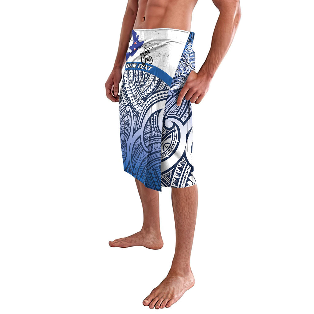 Personalised Cycling New Zealand Lavalava Aotearoa Map Fern Maori Pattern