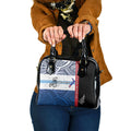 Personalised Cycling New Zealand Shoulder Handbag Aotearoa Map Fern Maori Pattern