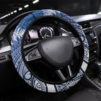 Cycling New Zealand Steering Wheel Cover Aotearoa Map Fern Maori Pattern