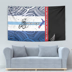 Personalised Cycling New Zealand Tapestry Aotearoa Map Fern Maori Pattern
