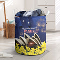 Australia National Flag Day Laundry Basket Golden Wattle Sydney Opera House Flag Color