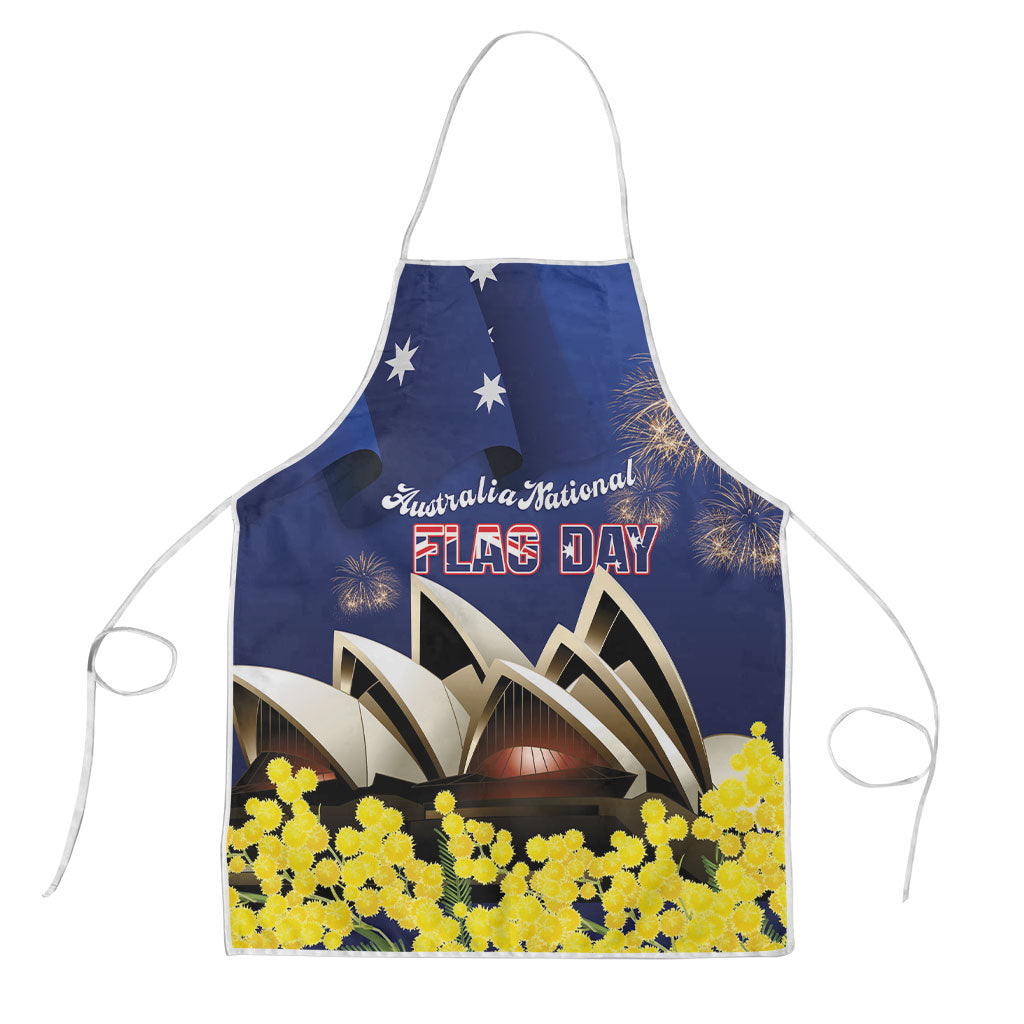 Australia National Flag Day Apron Golden Wattle Sydney Opera House Flag Color
