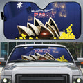 Australia National Flag Day Auto Sun Shade Golden Wattle Sydney Opera House Flag Color
