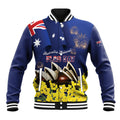 Personalised Australia National Flag Day Baseball Jacket Golden Wattle Sydney Opera House Flag Color