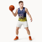 Personalised Australia National Flag Day Basketball Jersey Golden Wattle Sydney Opera House Flag Color