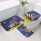 Australia National Flag Day Bathroom Set Golden Wattle Sydney Opera House Flag Color