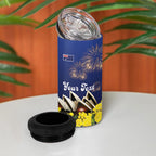 Personalised Australia National Flag Day 4 in 1 Can Cooler Tumbler Golden Wattle Sydney Opera House Flag Color