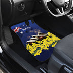Personalised Australia National Flag Day Car Mats Golden Wattle Sydney Opera House Flag Color
