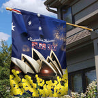 Australia National Flag Day Garden Flag Golden Wattle Sydney Opera House Flag Color