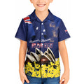 Personalised Australia National Flag Day Kid Hawaiian Shirt Golden Wattle Sydney Opera House Flag Color