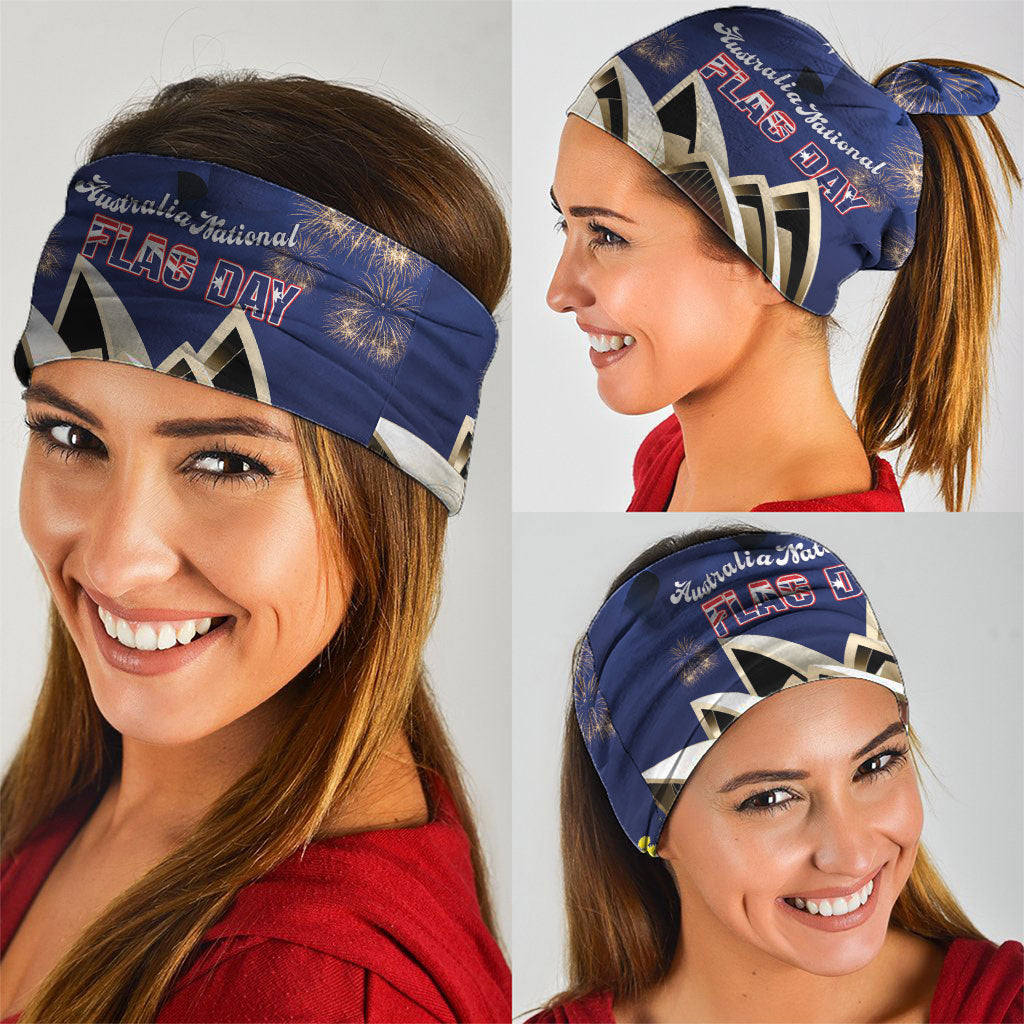 Australia National Flag Day Neck Gaiter Golden Wattle Sydney Opera House Flag Color