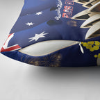 Australia National Flag Day Pillow Cover Golden Wattle Sydney Opera House Flag Color