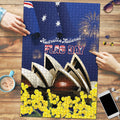 Australia National Flag Day Puzzle Golden Wattle Sydney Opera House Flag Color