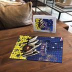 Australia National Flag Day Puzzle Golden Wattle Sydney Opera House Flag Color