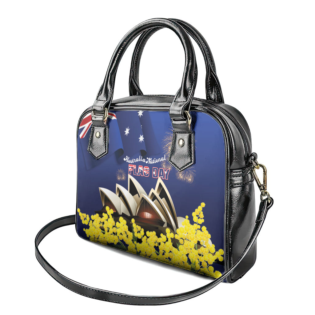Australia National Flag Day Shoulder Handbag Golden Wattle Sydney Opera House Flag Color