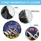 Australia National Flag Day Spare Tire Cover Golden Wattle Sydney Opera House Flag Color
